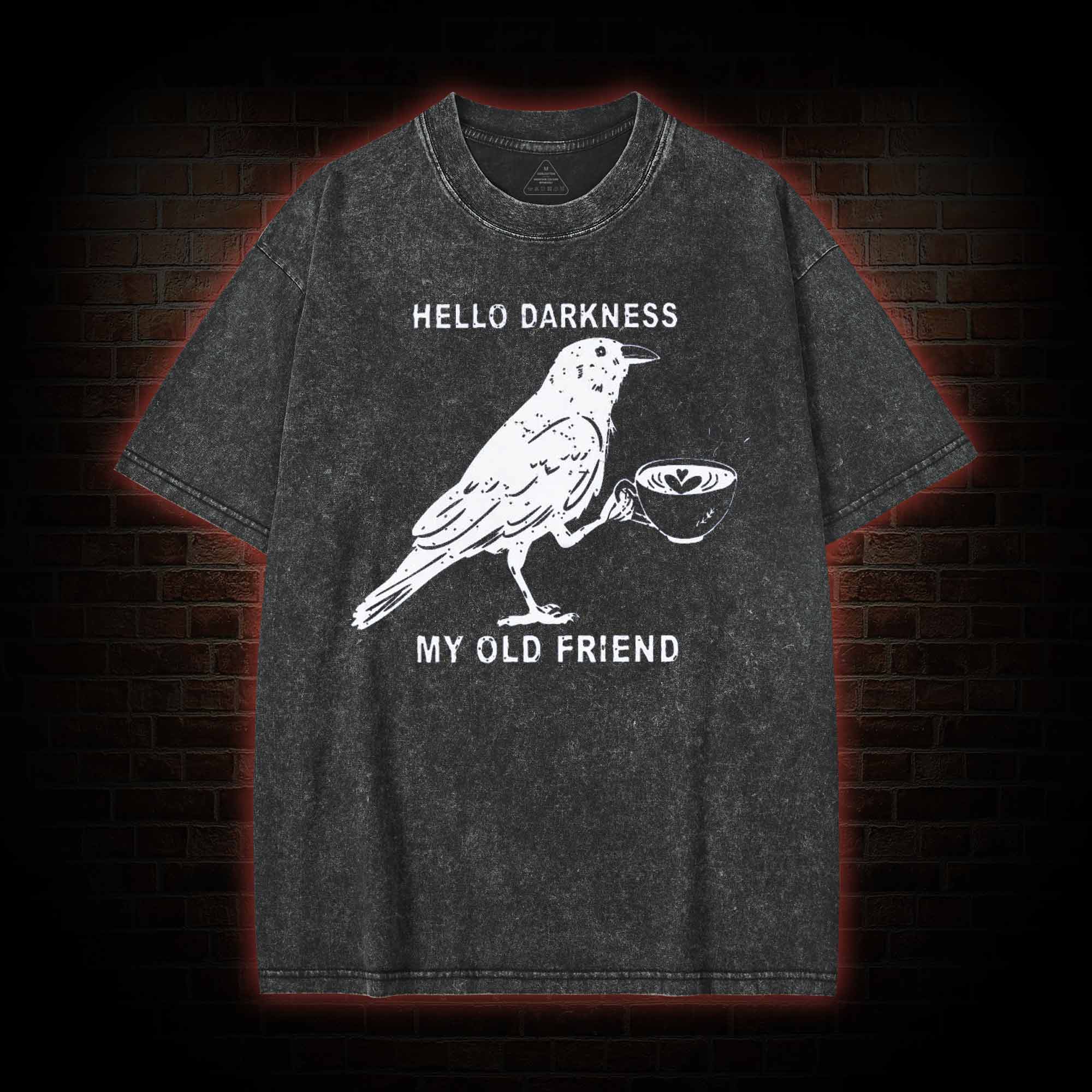 Hello, Darkness, My Old Friend Washed T-shirt