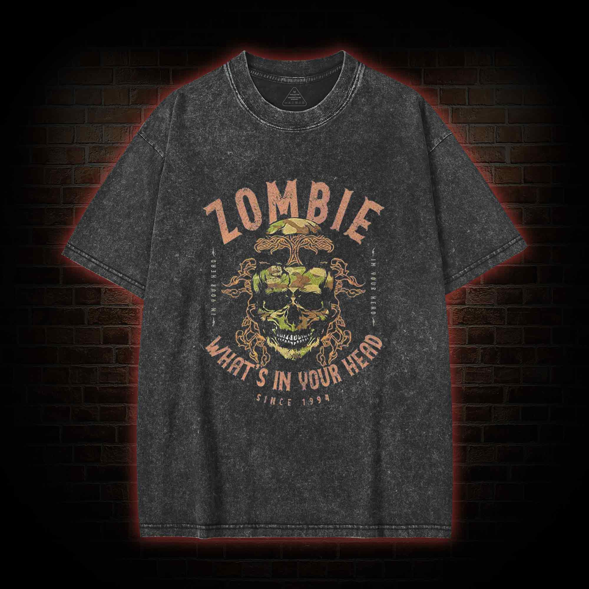 What's in your head Washed T-Shirt