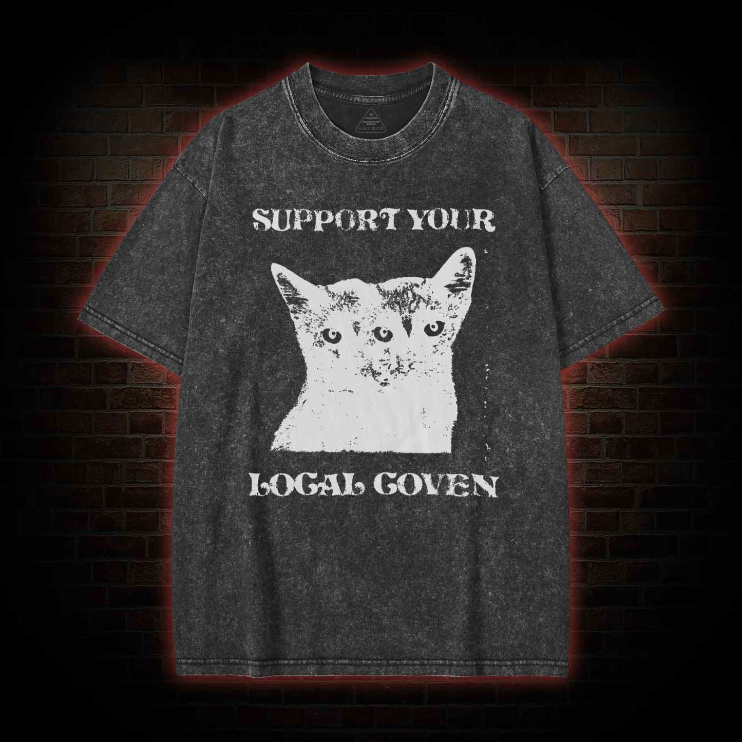 Support Your Local Coven Washed T-shirt