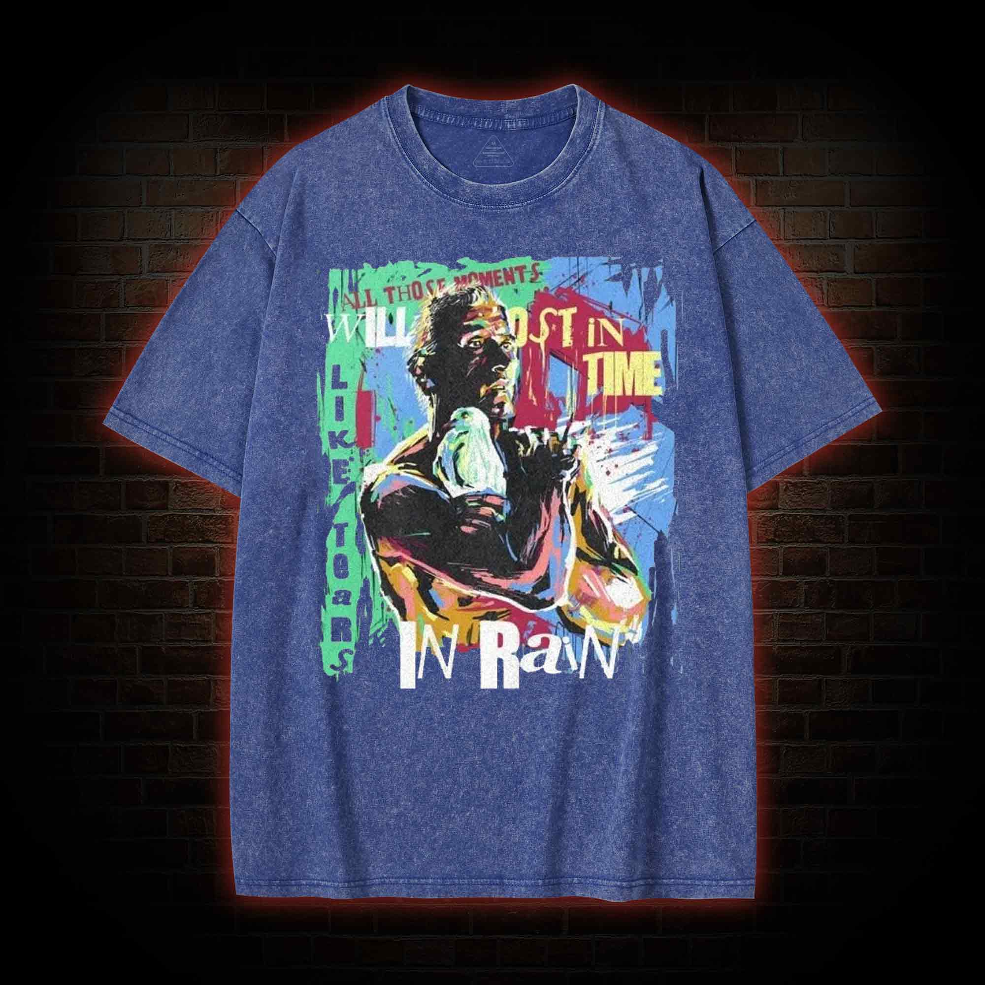 All Those Moments Will be Lost in Time Washed T-shirt