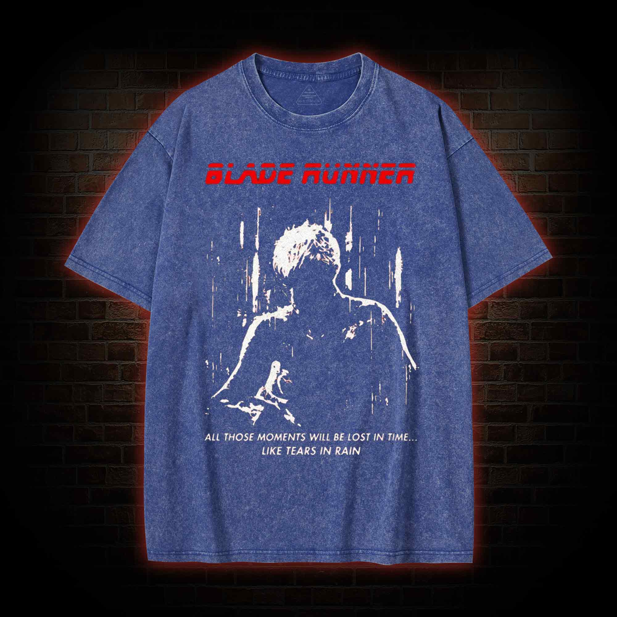 Retro All Those Moments Will be Lost in Time Washed T-shirt