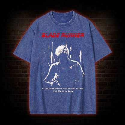 Retro All Those Moments Will be Lost in Time Washed T-shirt