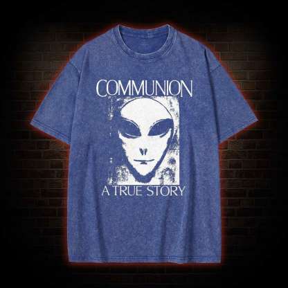 Communion a True Story Washed T-shirt