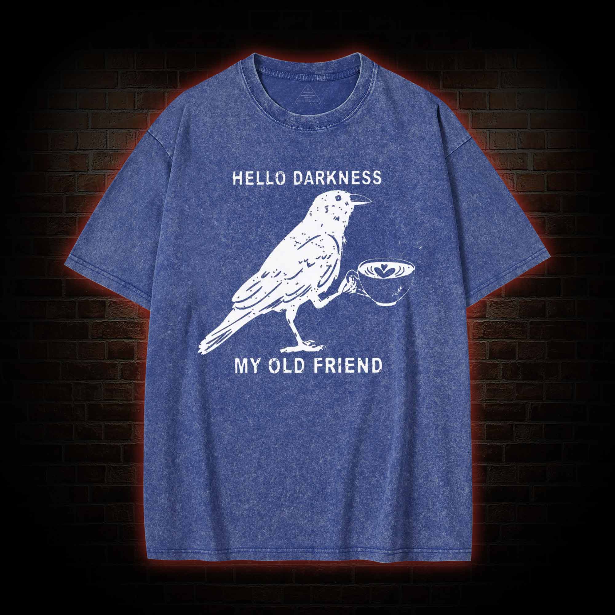 Hello, Darkness, My Old Friend Washed T-shirt