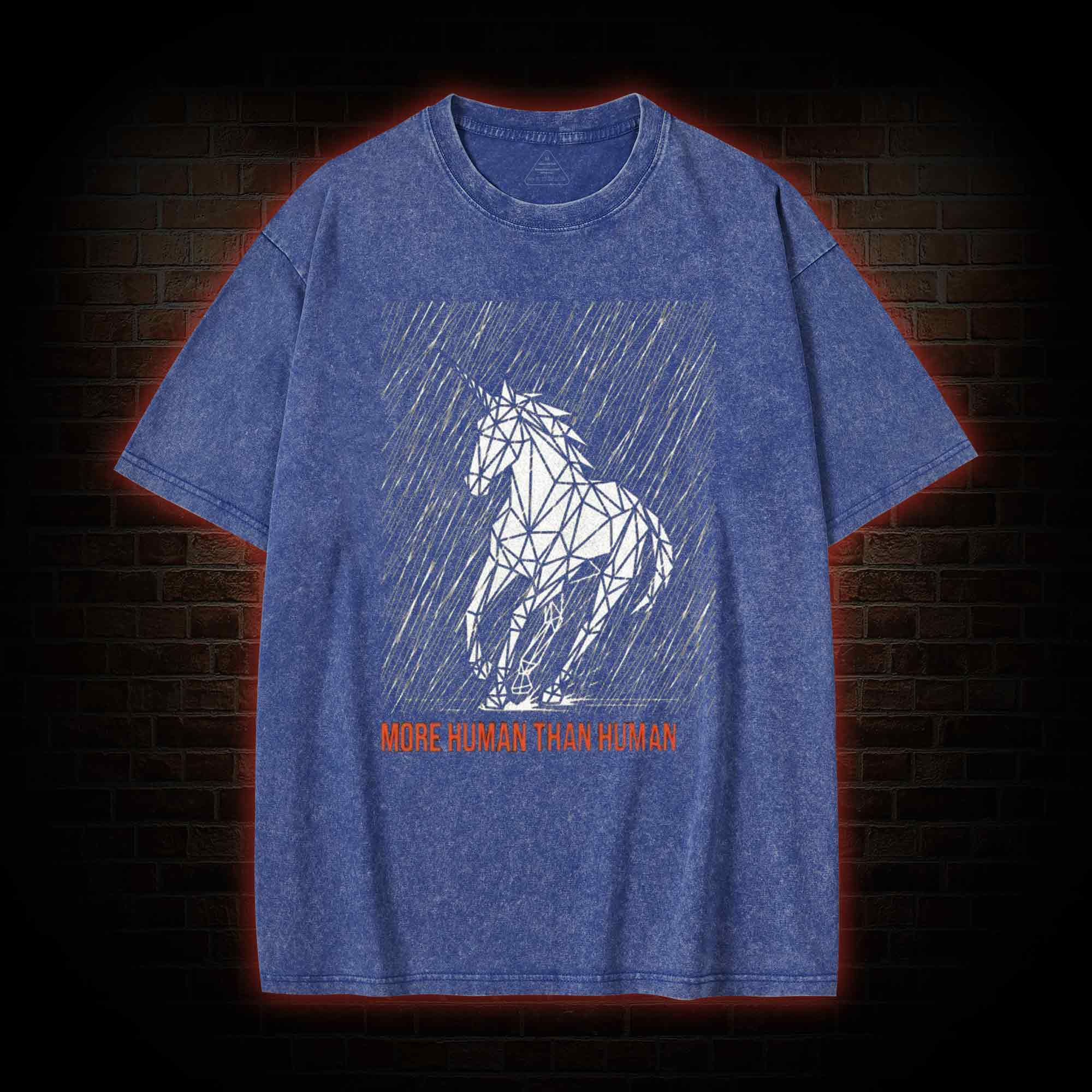 More Human Than Human Washed T-shirt