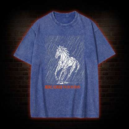 More Human Than Human Washed T-shirt