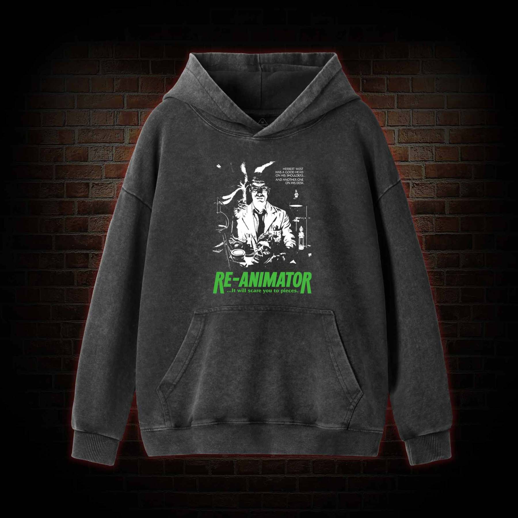 Fright Night Washed Hoodie