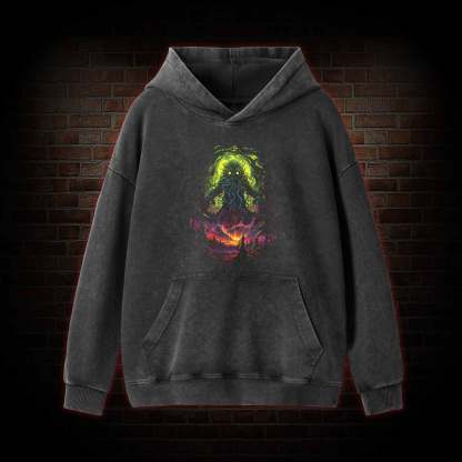 Cthulhu Terror Washed Hoodie