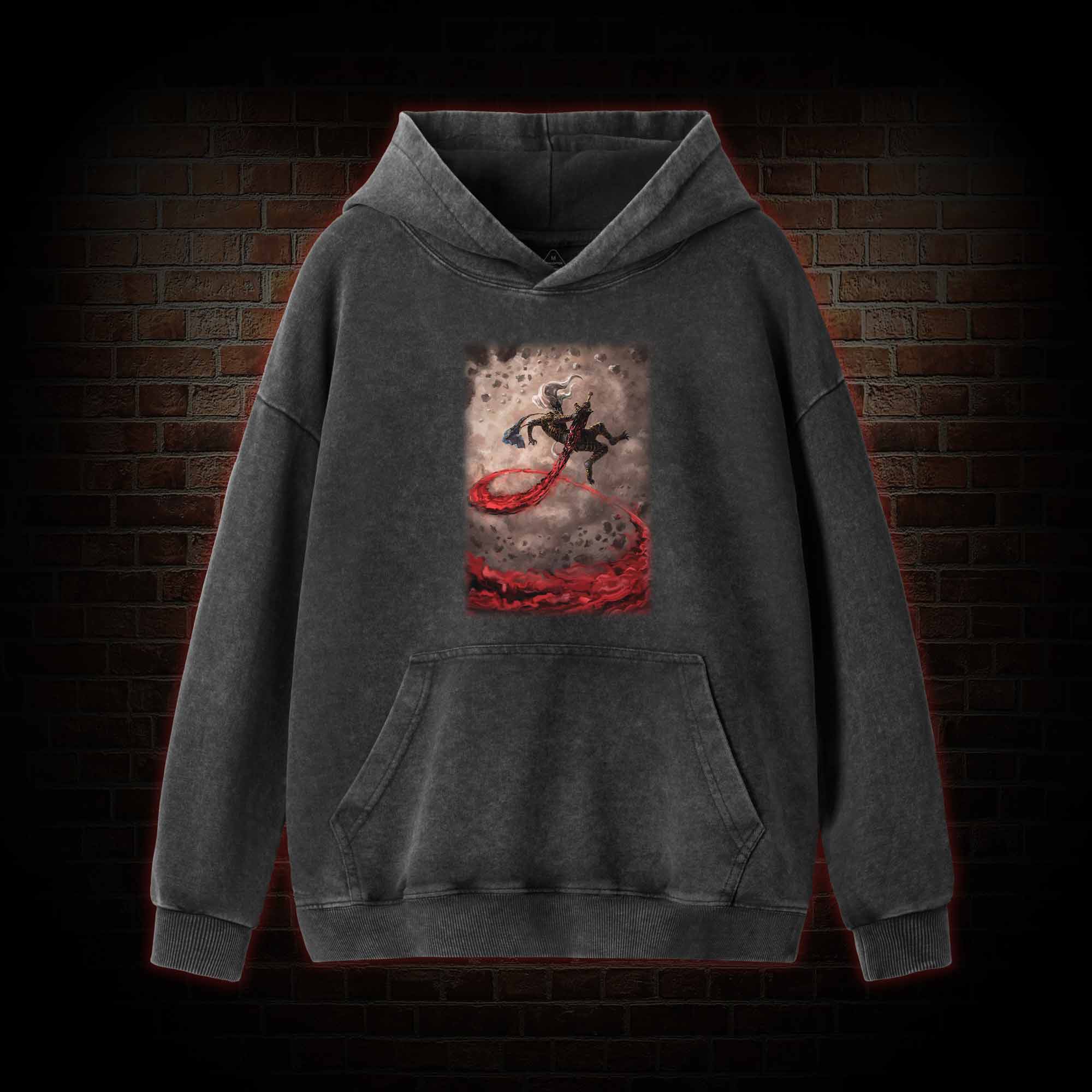 Blood Sword Washed Hoodie