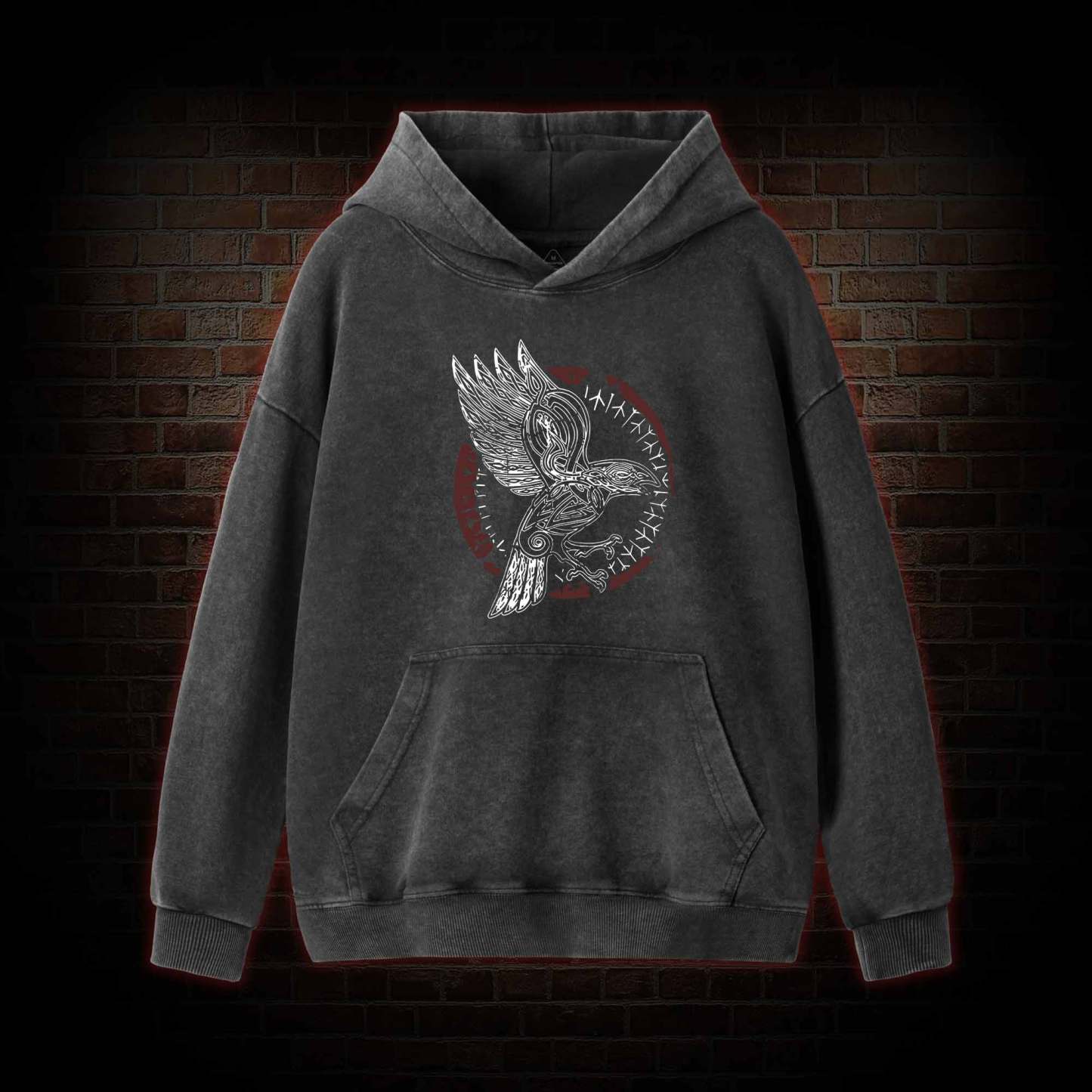 Odin's Raven Washed Hoodie