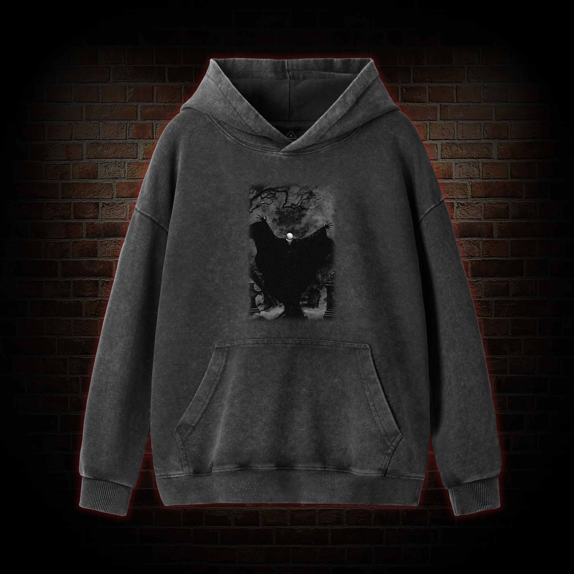 Vampire Nosferatu Washed Hoodie
