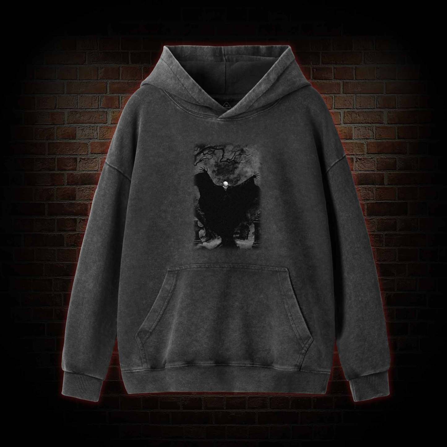 Vampire Nosferatu Washed Hoodie