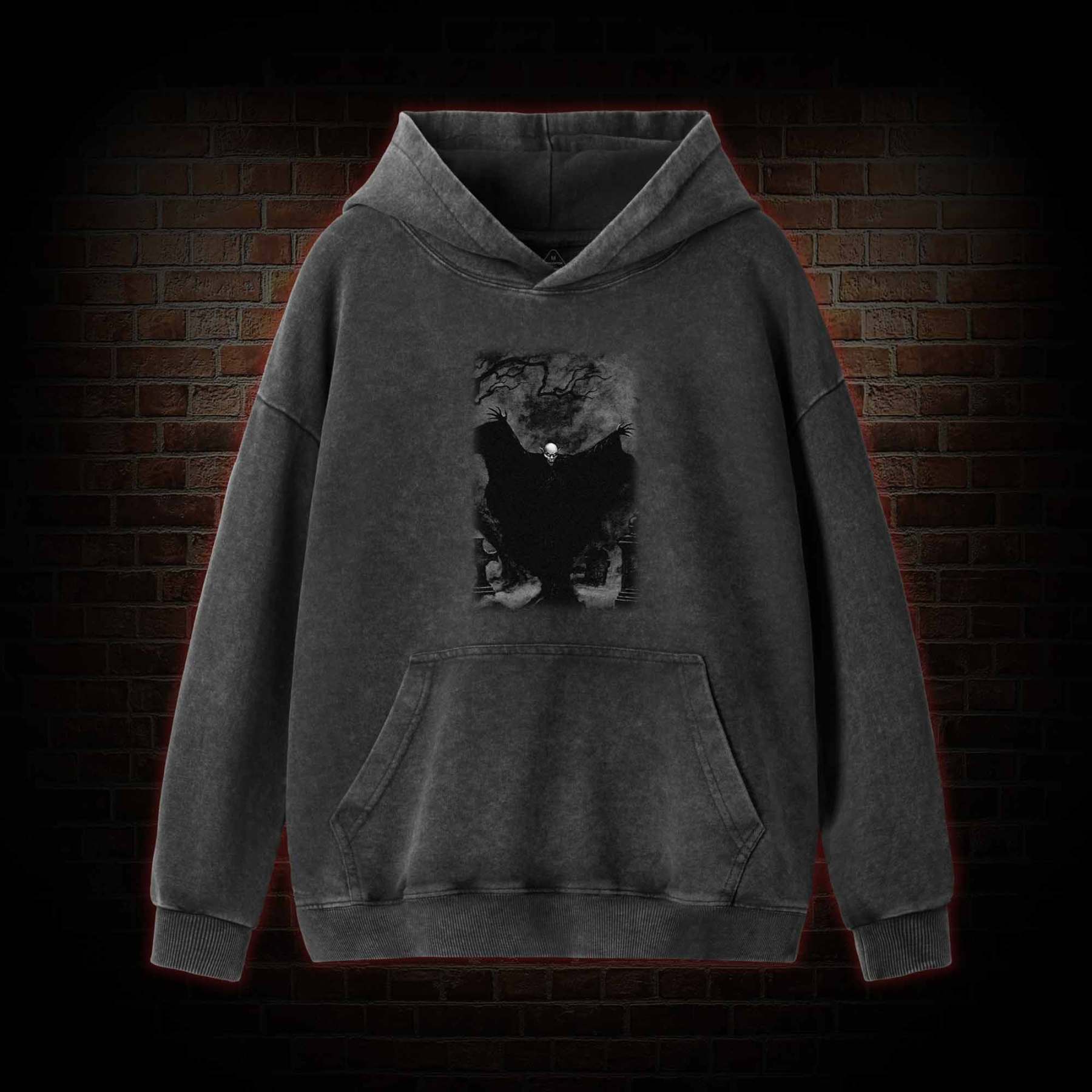 Vampire Nosferatu Washed Hoodie