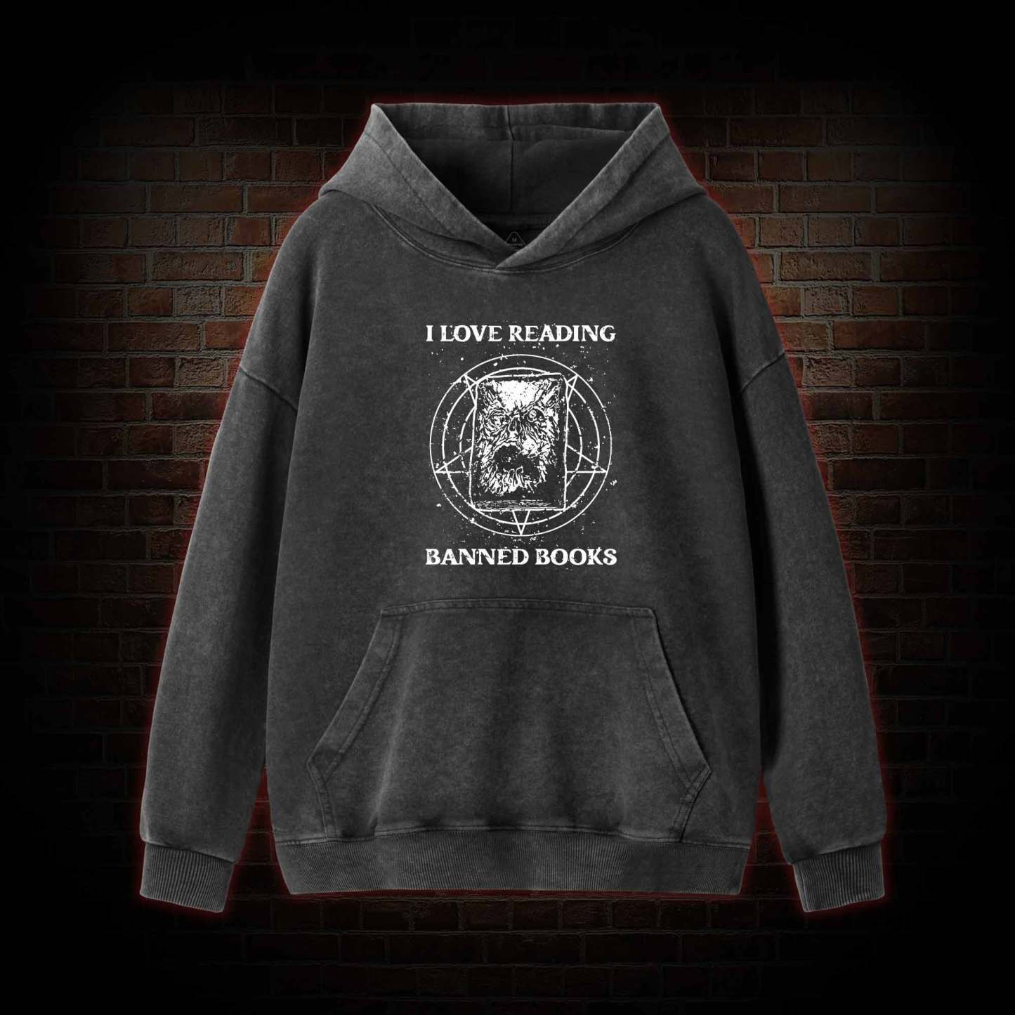 Evil Reader Washed Hoodie