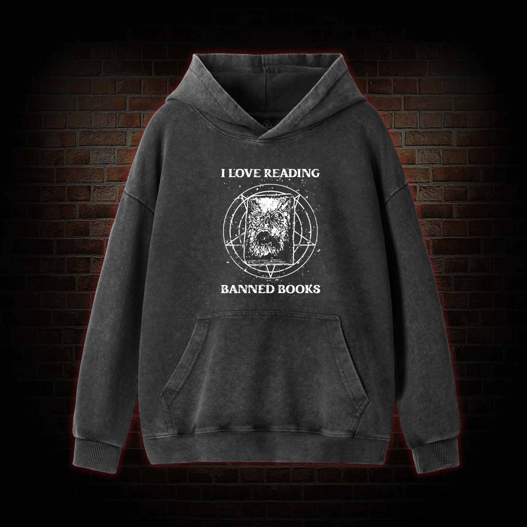 Evil Reader Washed Hoodie