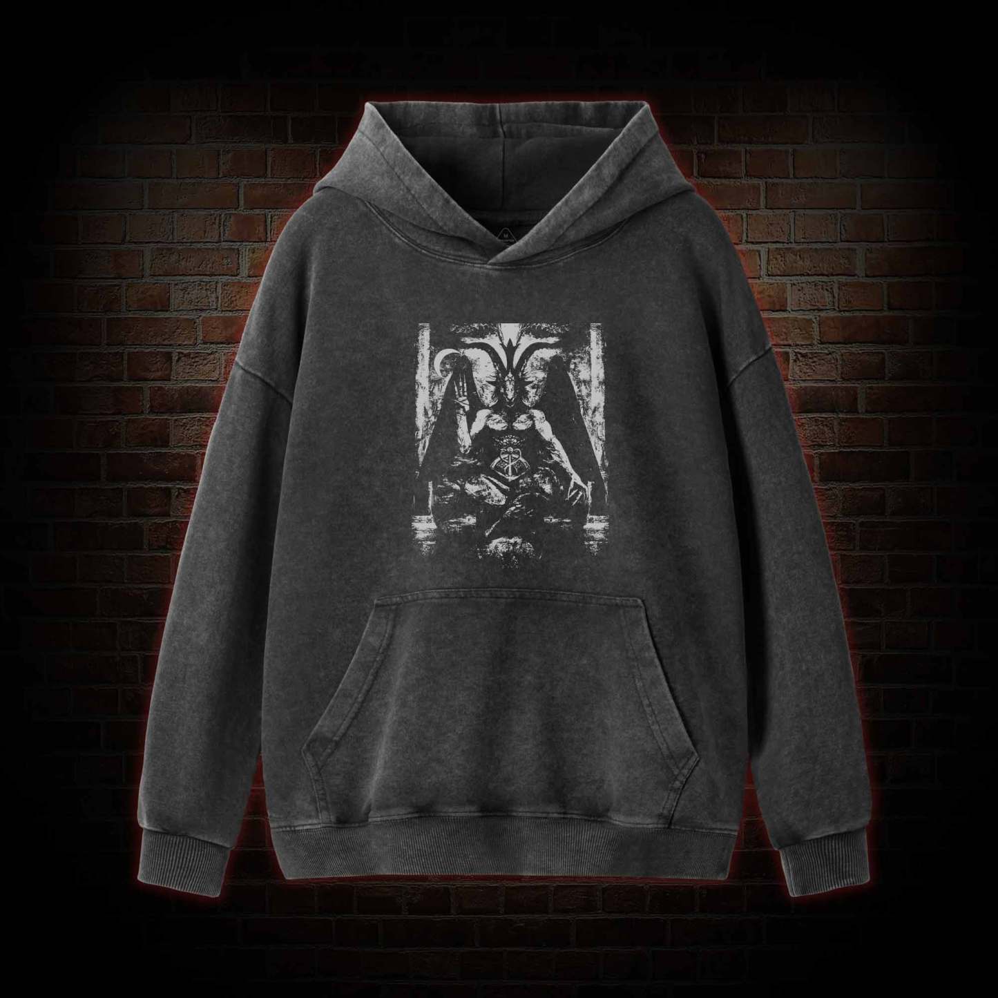 Demonic Goat Washed Hoodie