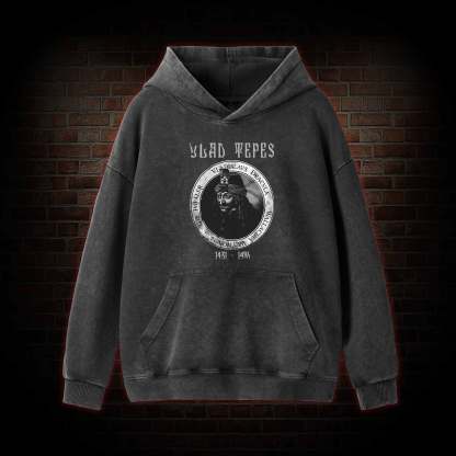 Vlad Vampire Gothic Washed Hoodie
