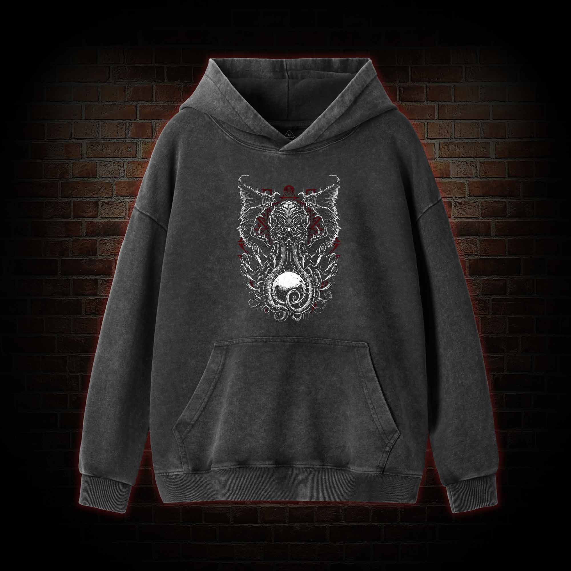 The Old One Cthulhu Washed Hoodie