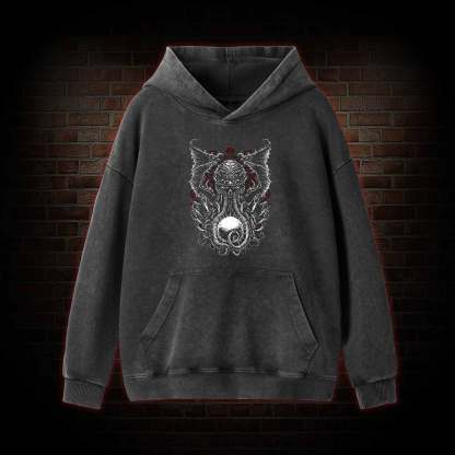 The Old One Cthulhu Washed Hoodie