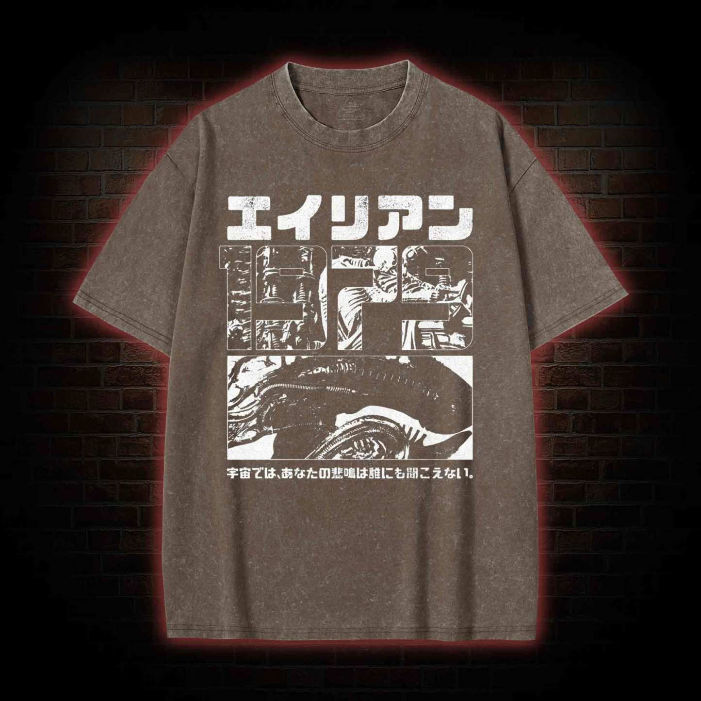 Alien Japanese Vintage Washed T-shirt