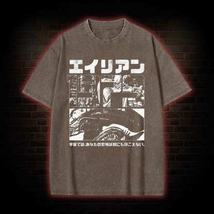 Alien Japanese Vintage Washed T-shirt