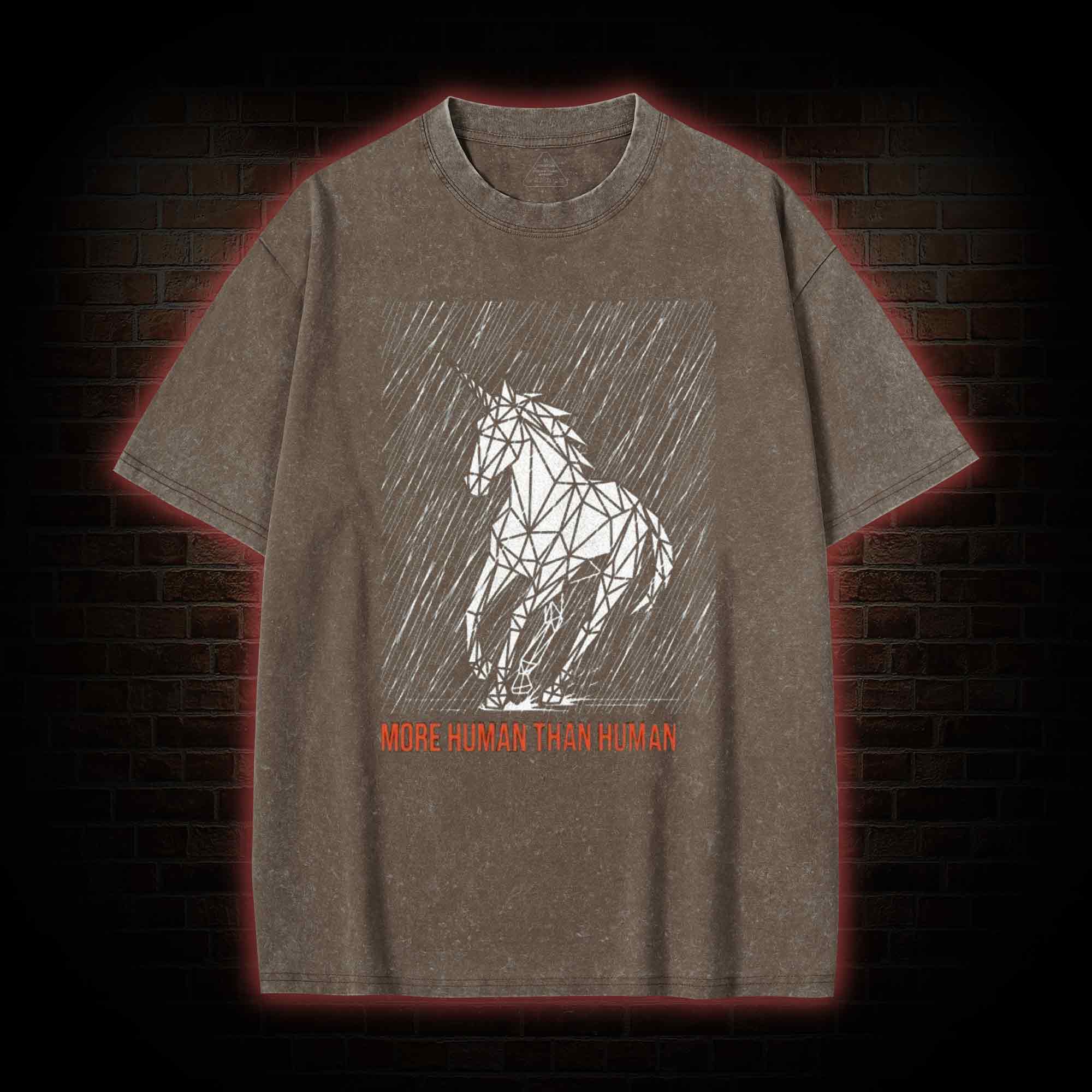 More Human Than Human Washed T-shirt