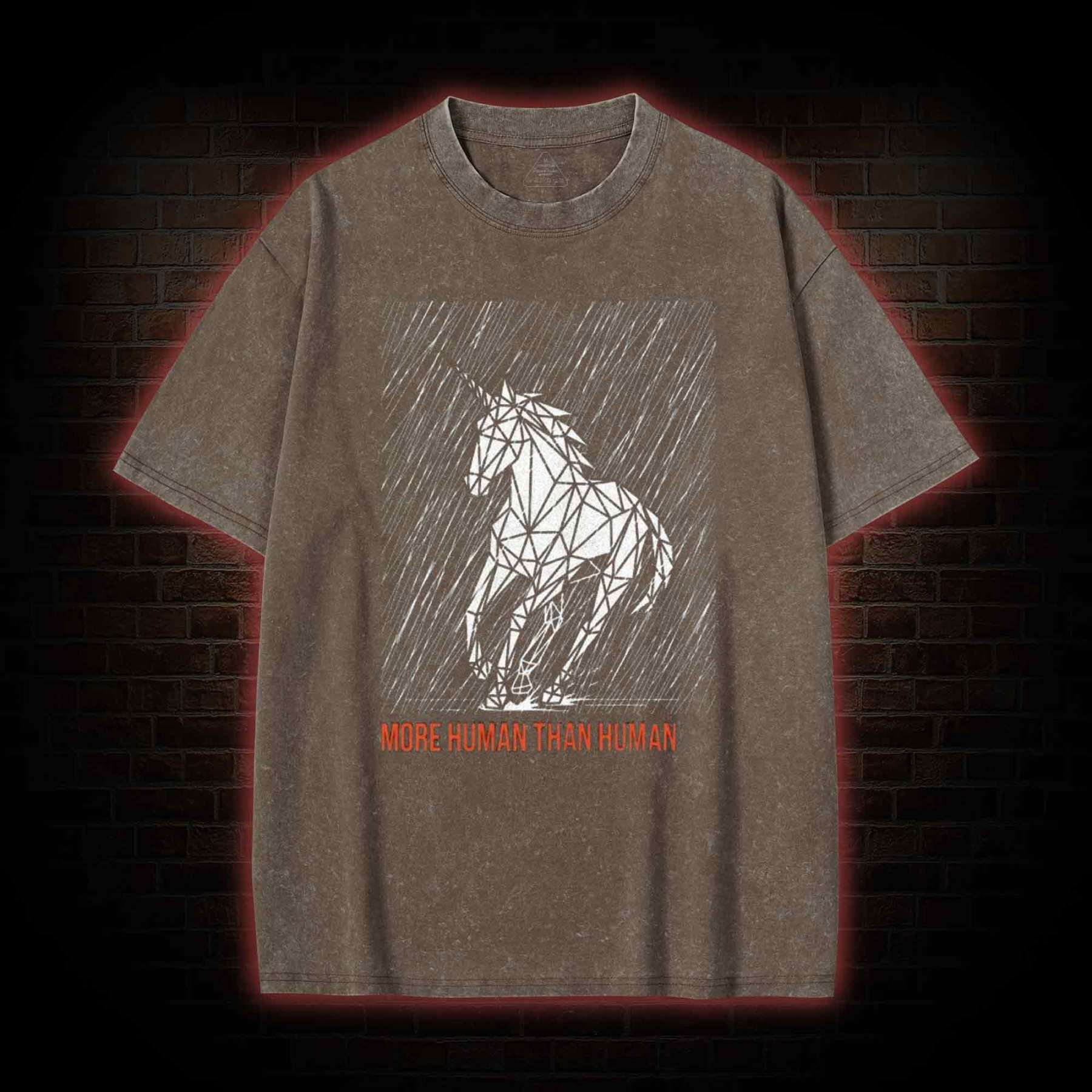 More Human Than Human Washed T-shirt