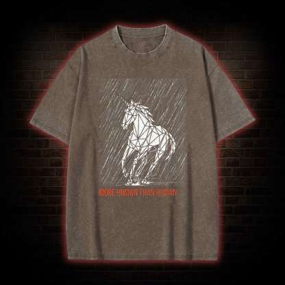 More Human Than Human Washed T-shirt