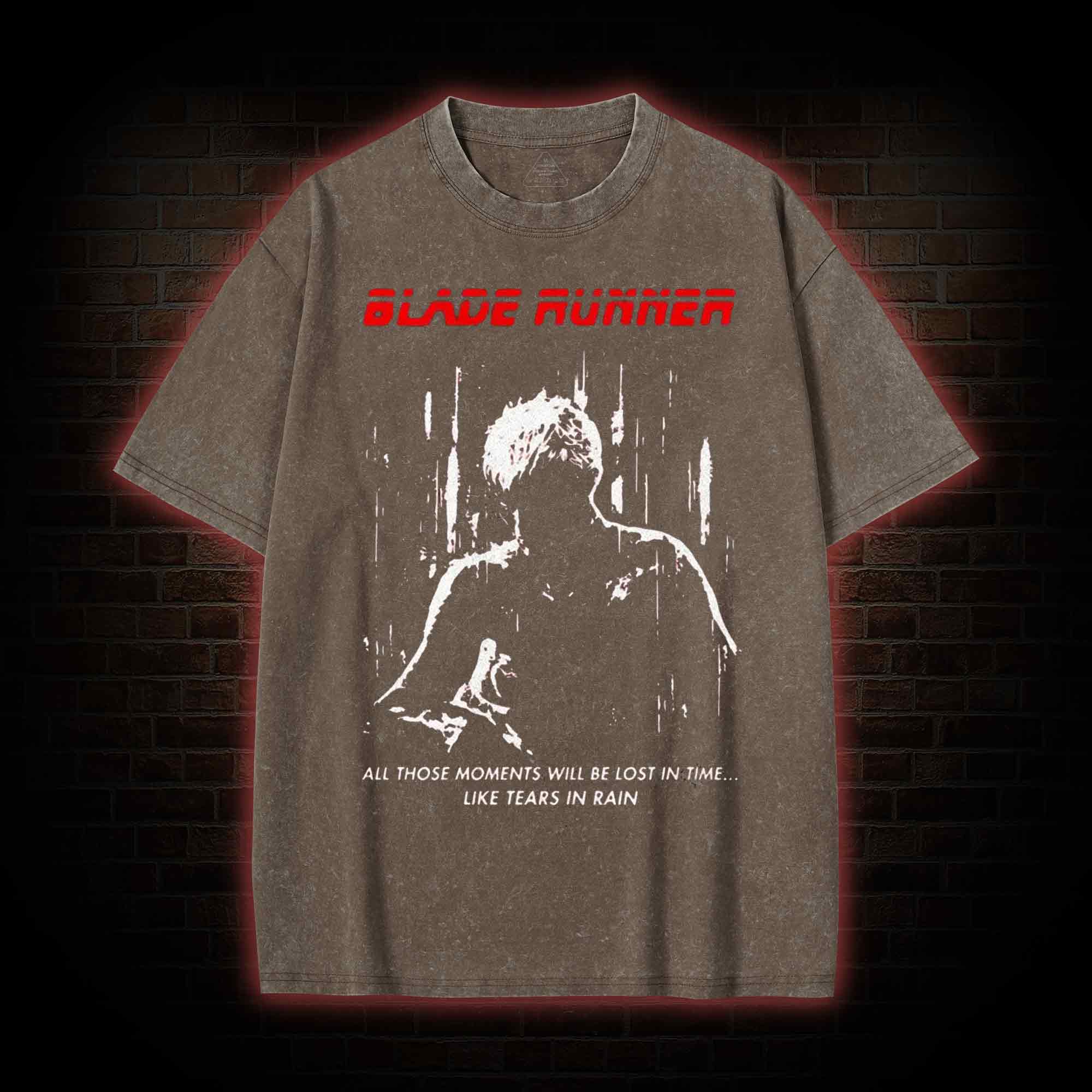 Retro All Those Moments Will be Lost in Time Washed T-shirt