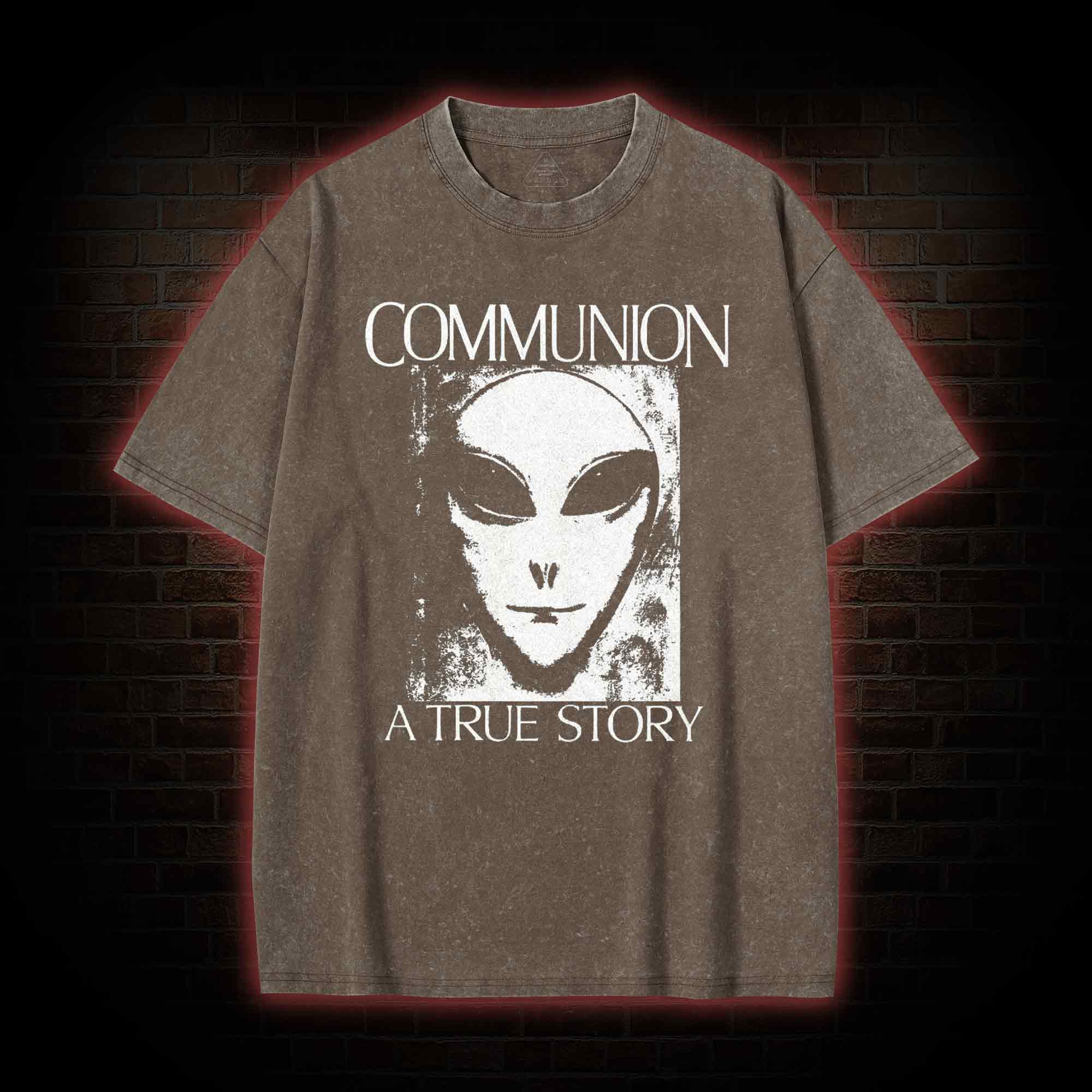 Communion a True Story Washed T-shirt