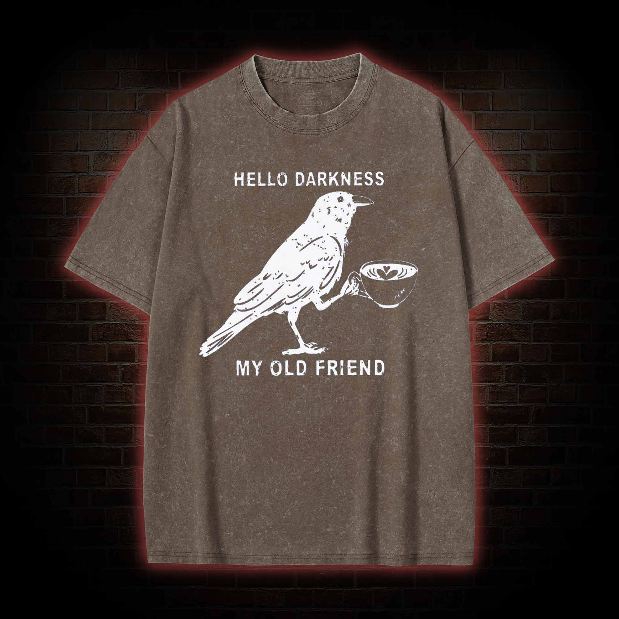 Hello, Darkness, My Old Friend Washed T-shirt