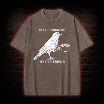 Hello, Darkness, My Old Friend Washed T-shirt