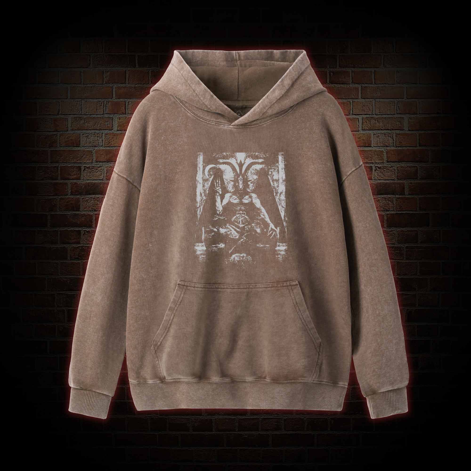 Demonic Goat Washed Hoodie