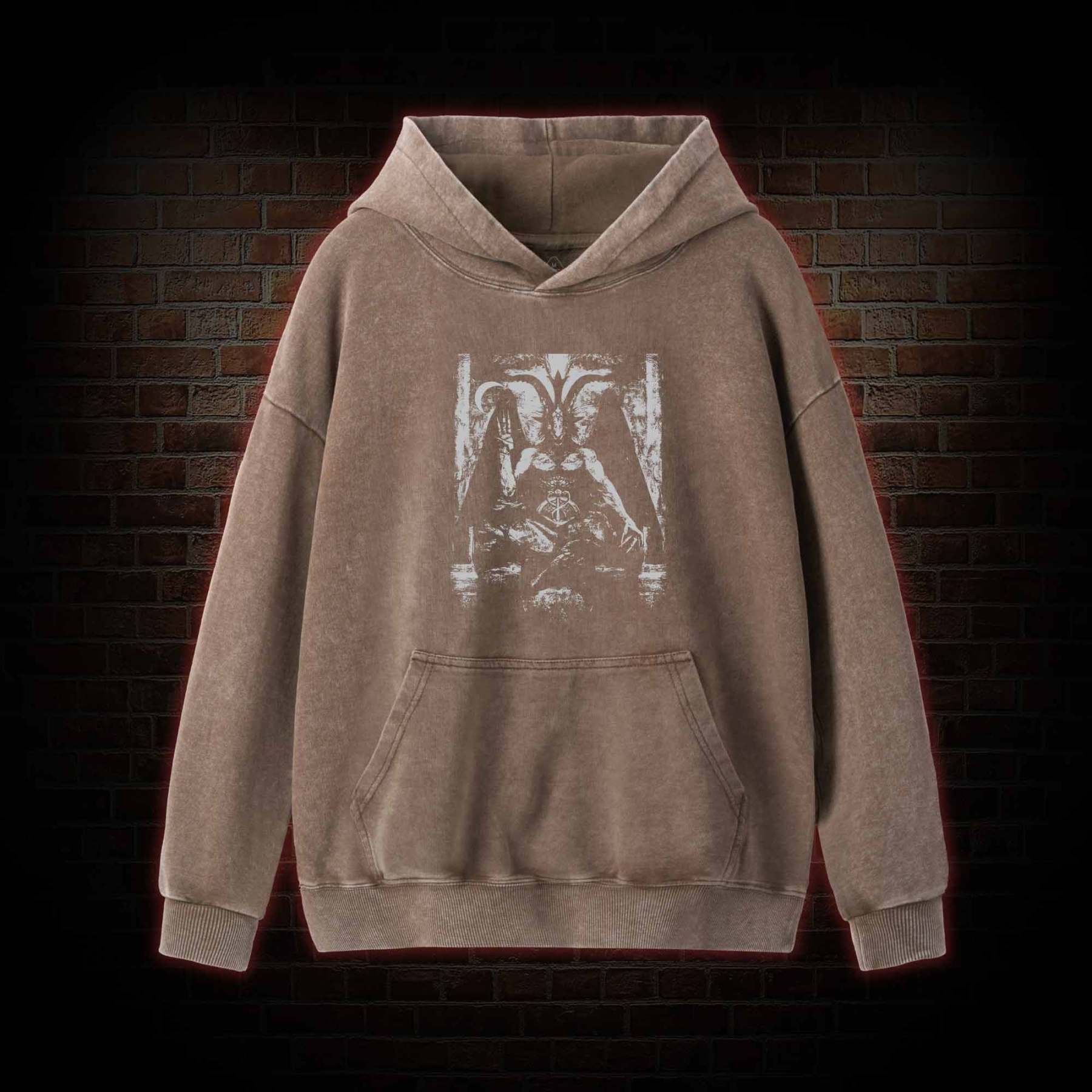 Demonic Goat Washed Hoodie