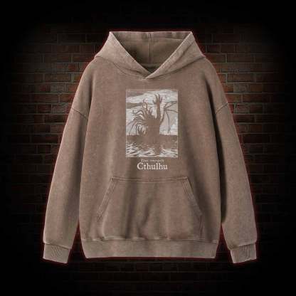 Thus Emergeth Cthulhu Washed Hoodie