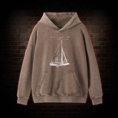 Sailboat Washed Hoodie