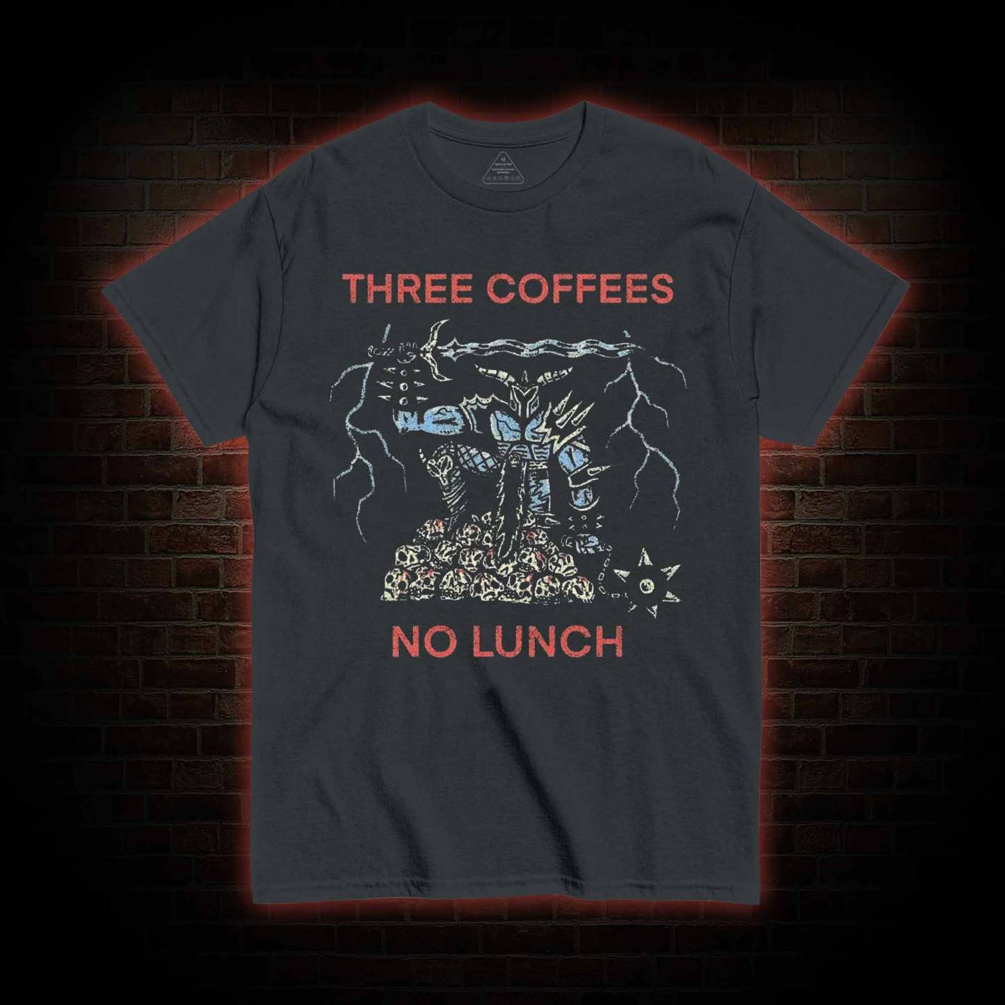 Three Coffees No Lunch T-shirt
