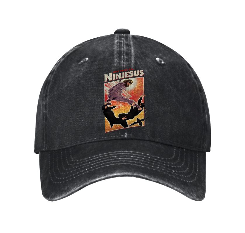 Ninjesus Washed Vintage Baseball Cap