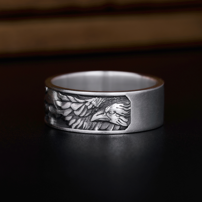 Skull AND Sterling Silver Band Ring