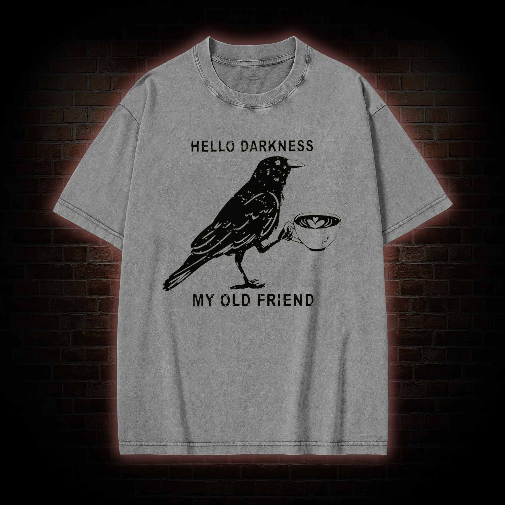 Hello, Darkness, My Old Friend Washed T-shirt