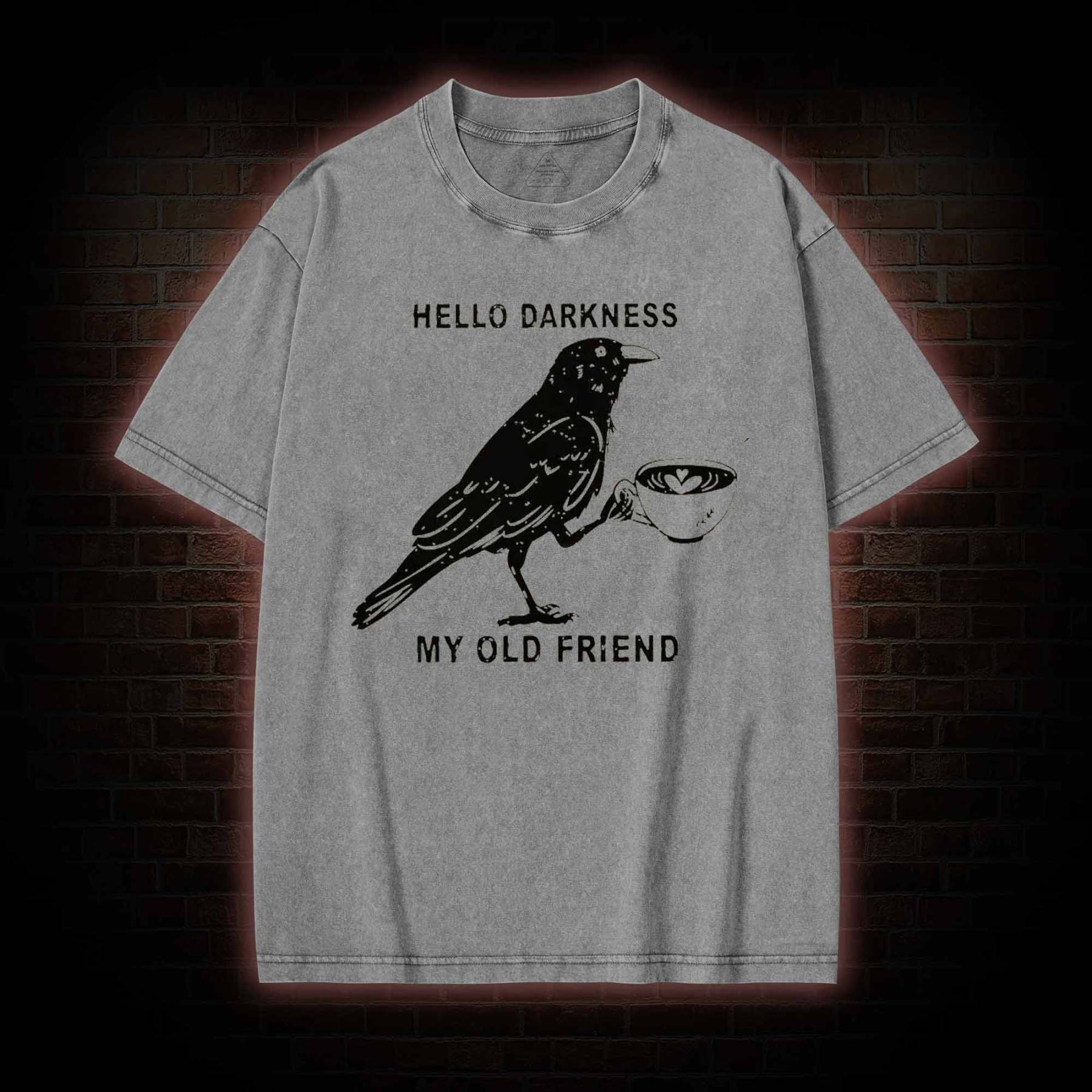 Hello, Darkness, My Old Friend Washed T-shirt