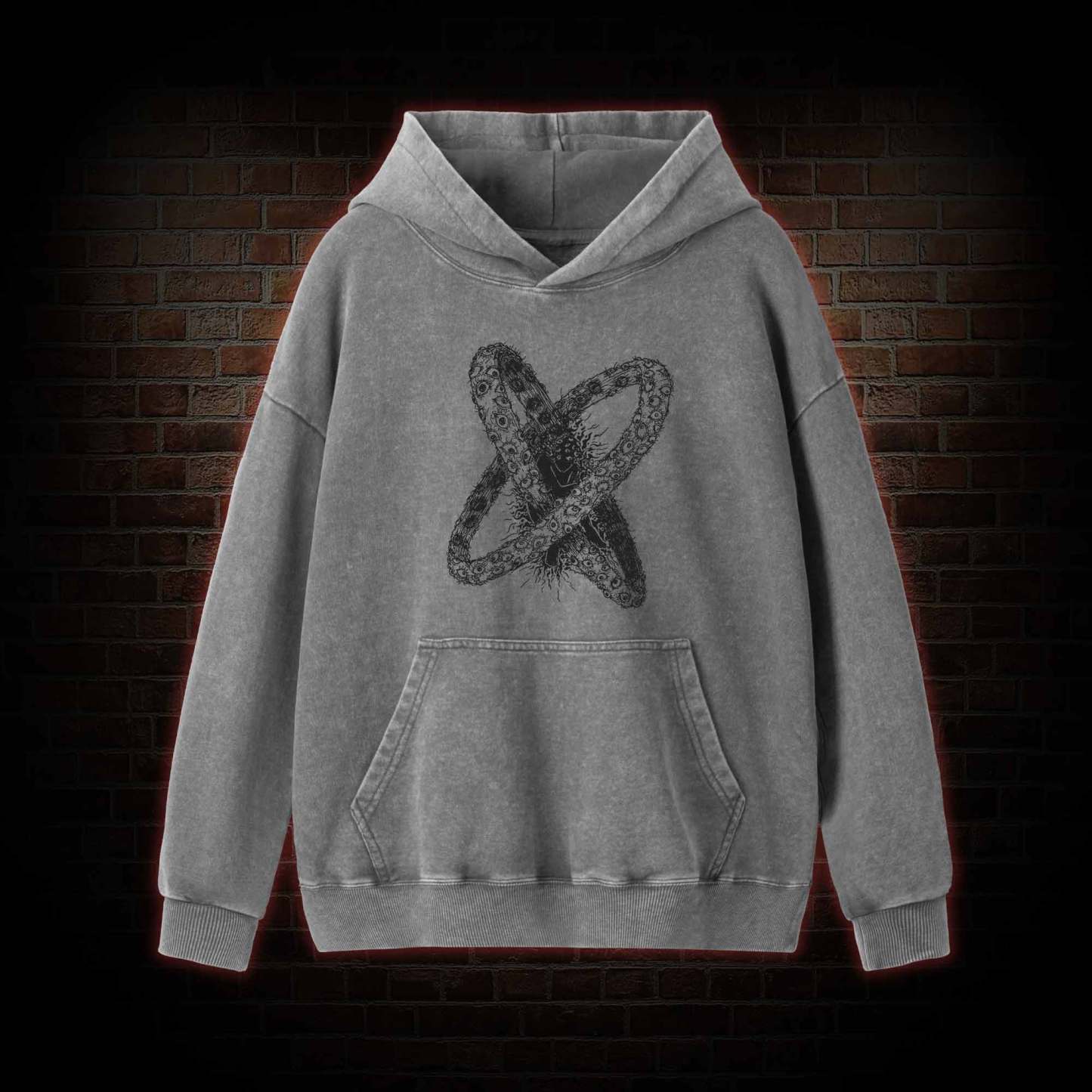 Biblically Accurate Angel Washed Hoodie