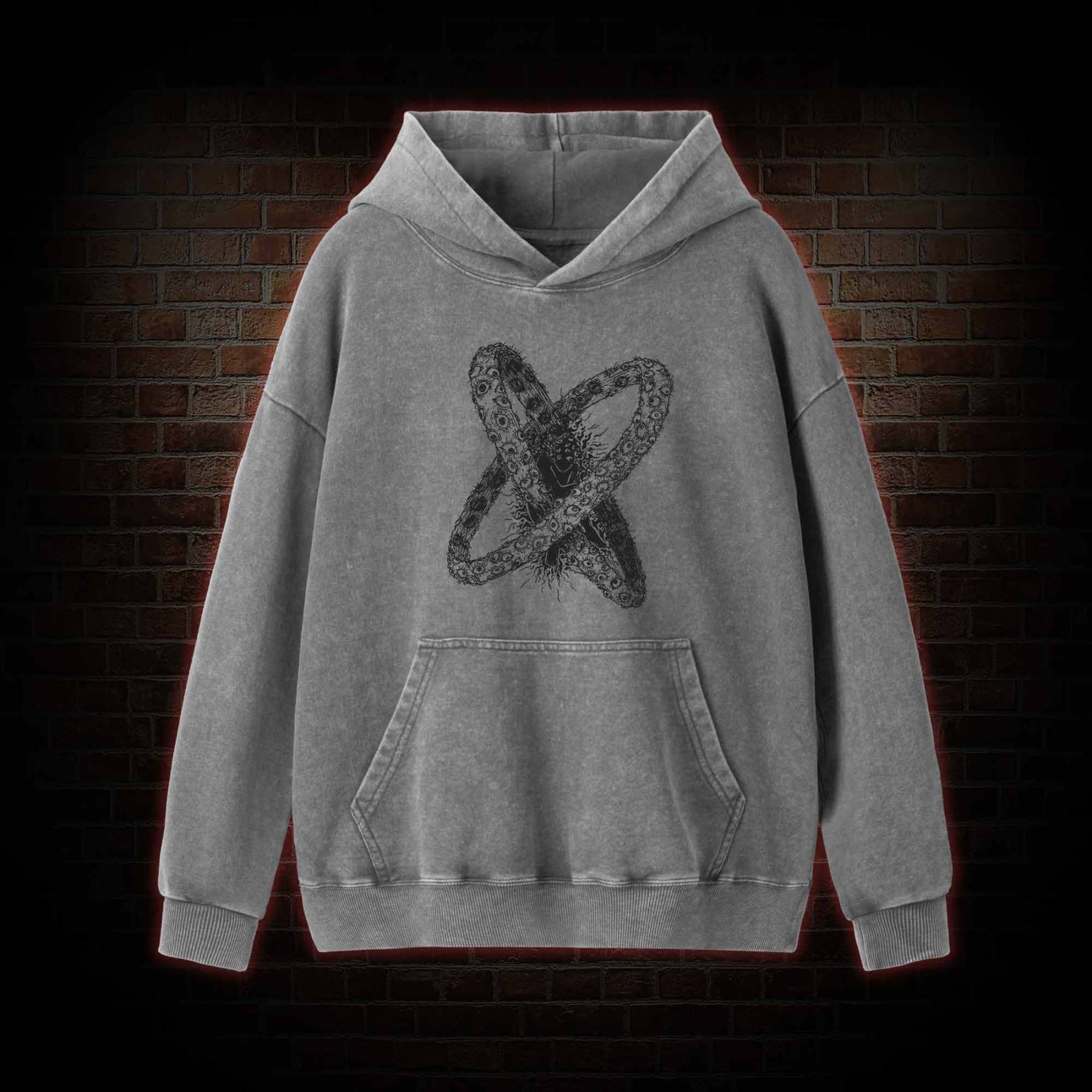 Biblically Accurate Angel Washed Hoodie
