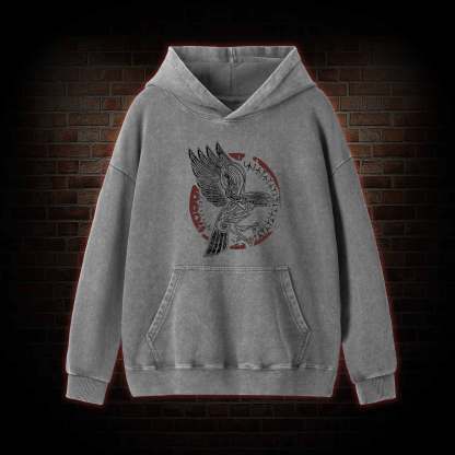 Odin's Raven Washed Hoodie