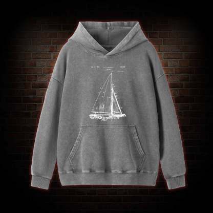 Sailboat Washed Hoodie