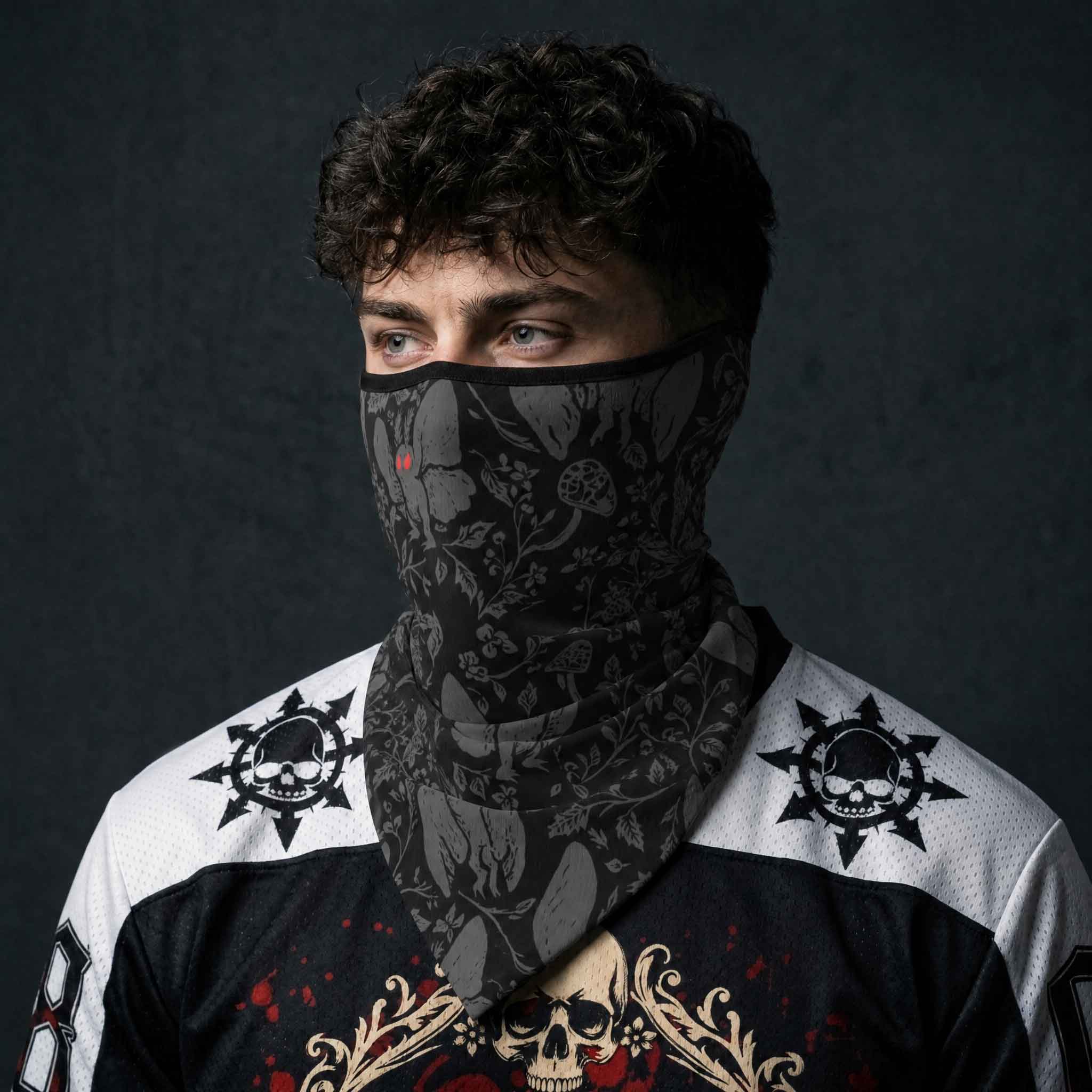 Mothman in the Jungle Mesh Face Shield