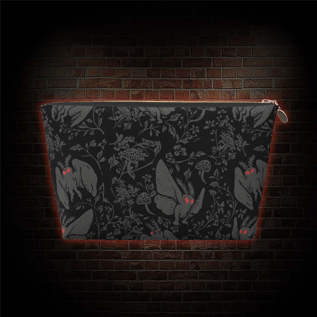 Mothman-in-the-Jungle Makeup Bag