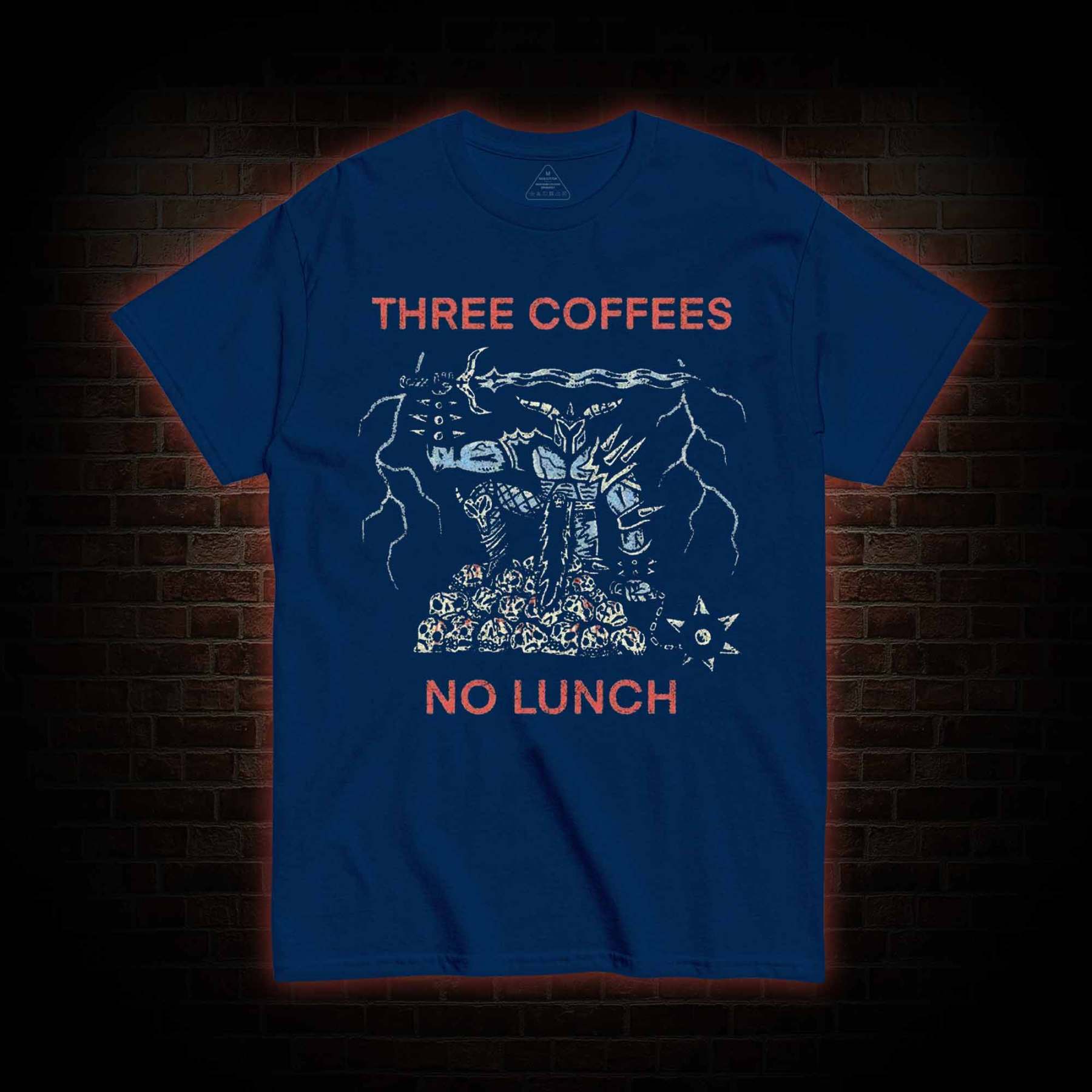 Three Coffees No Lunch T-shirt