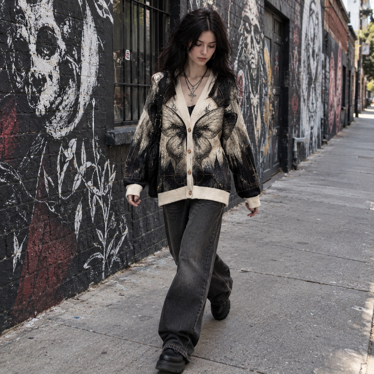 Sepia Moth Cathedral Cardigan Sweater