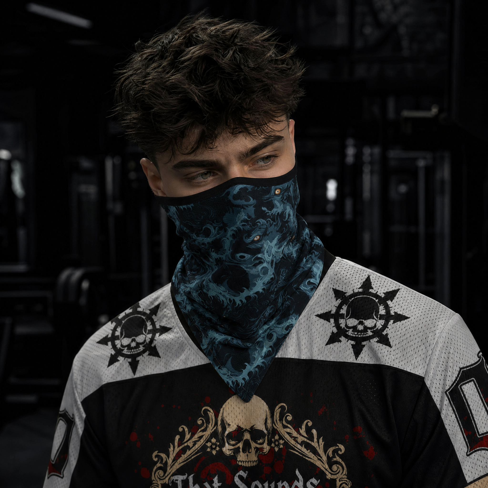 Wave Wide Mesh Face Shield